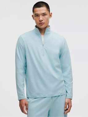 Lululemon Half Zip Pullover Large Foam Cloud Soft Jersey NWT